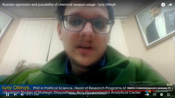 Russian agression and possibility of chemical weapon usage – Iuriy Oliinyk Russian agression and possibility of chemical weapon usage – Iuriy Oliinyk
